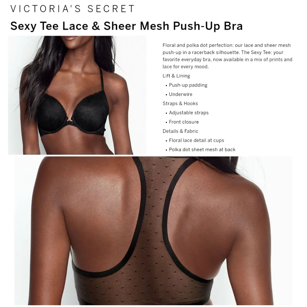 FINAL! LAST 1! Victoria's secret sexy tee push up bra - Picture 1 of 3
